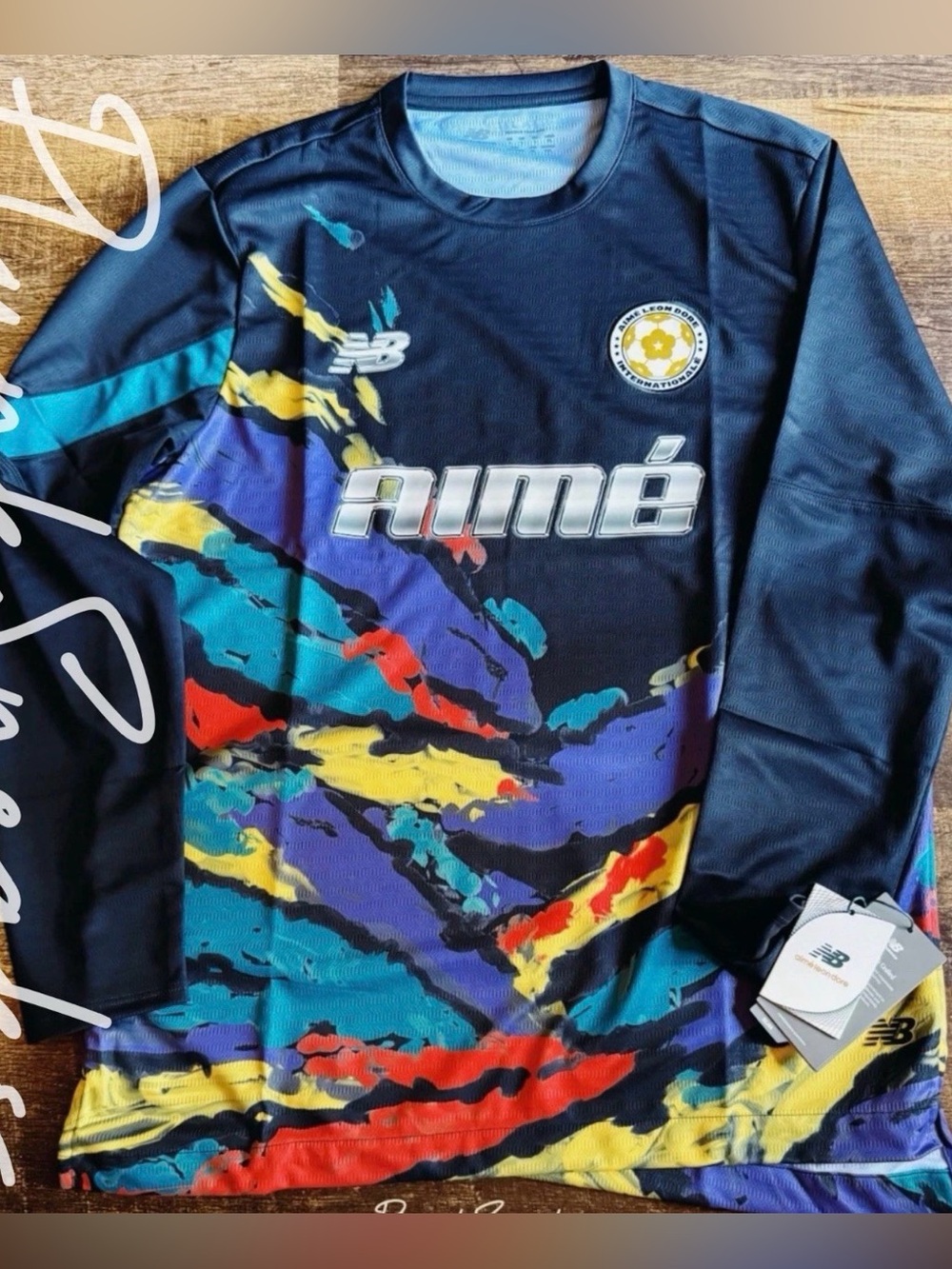 Aime Leon Dore New Balance Club Long Sleeve Goalie Jersey • Black • 2024